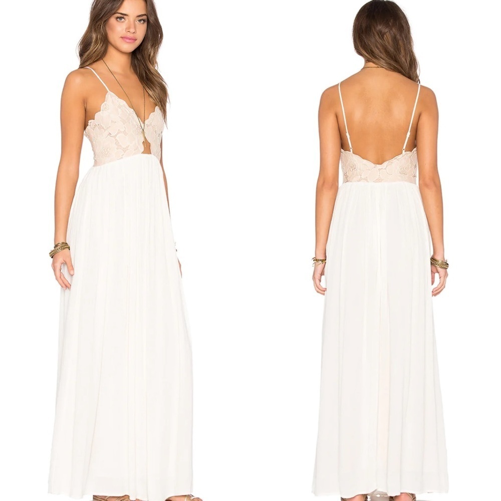 NWT Tularosa Bryce Maxi Pale Blush Dress